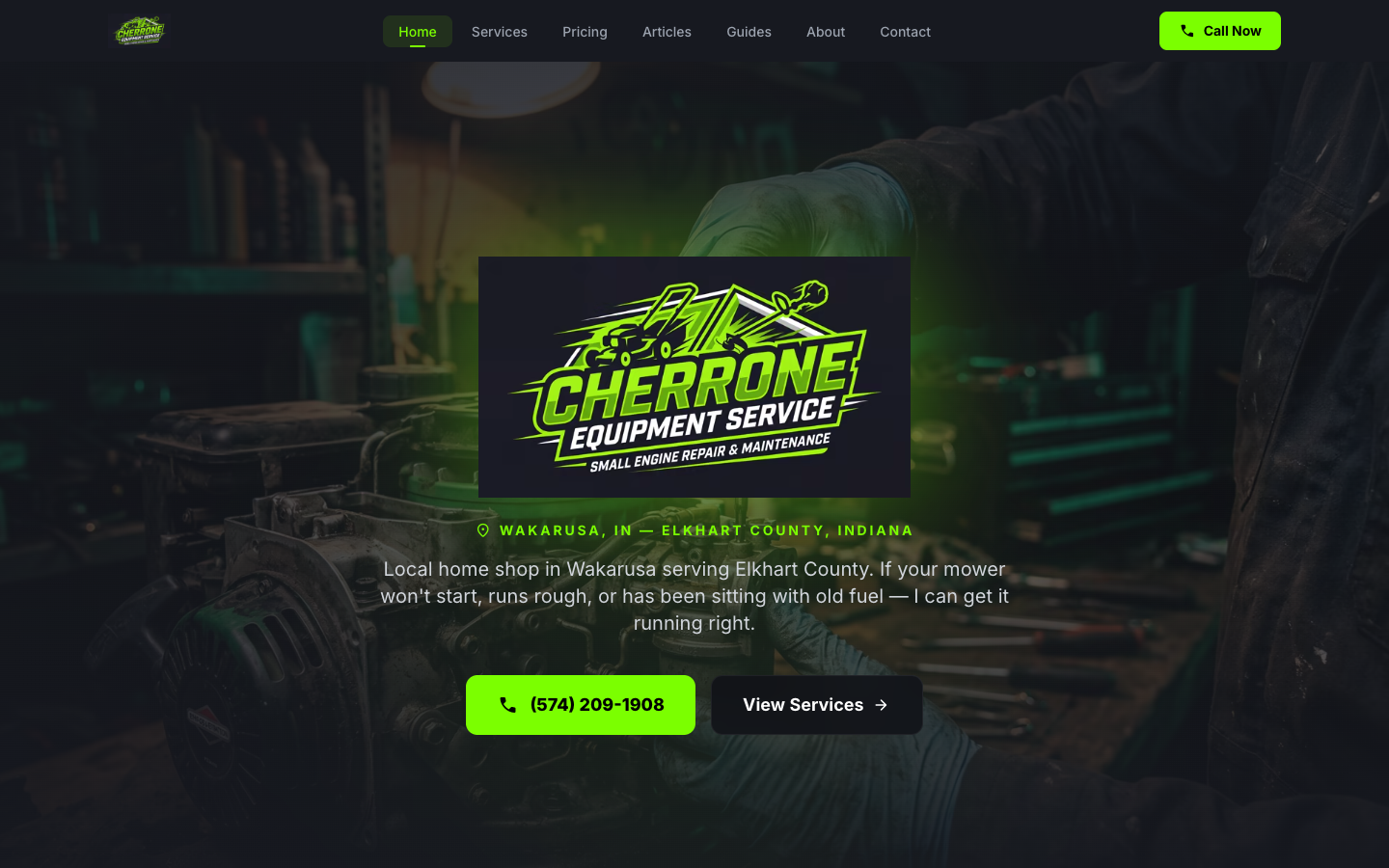 Cherrone Equipment Service project