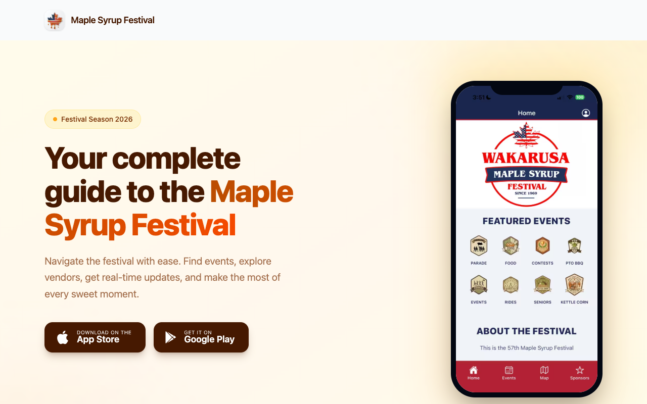 Wakarusa Maple Syrup Festival project